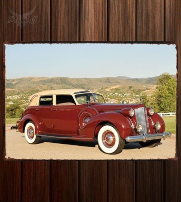 Металлическая табличка Packard Twelve Collapsible Touring Cabriolet by Brunn